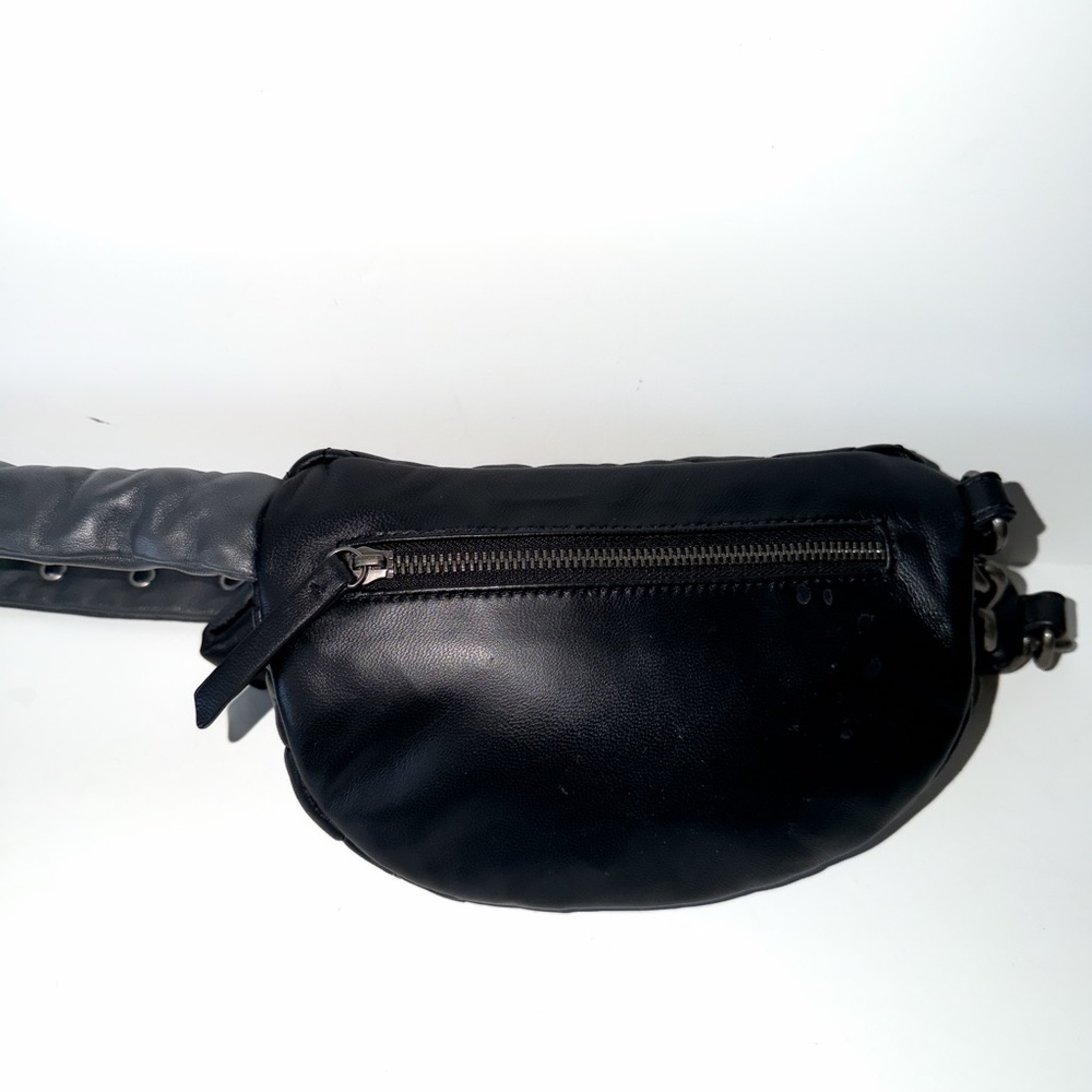 Kurt Geiger London Small Black Brixton Leather Quilt Belt Bag Bumbag Travel - Picture 10 of 16